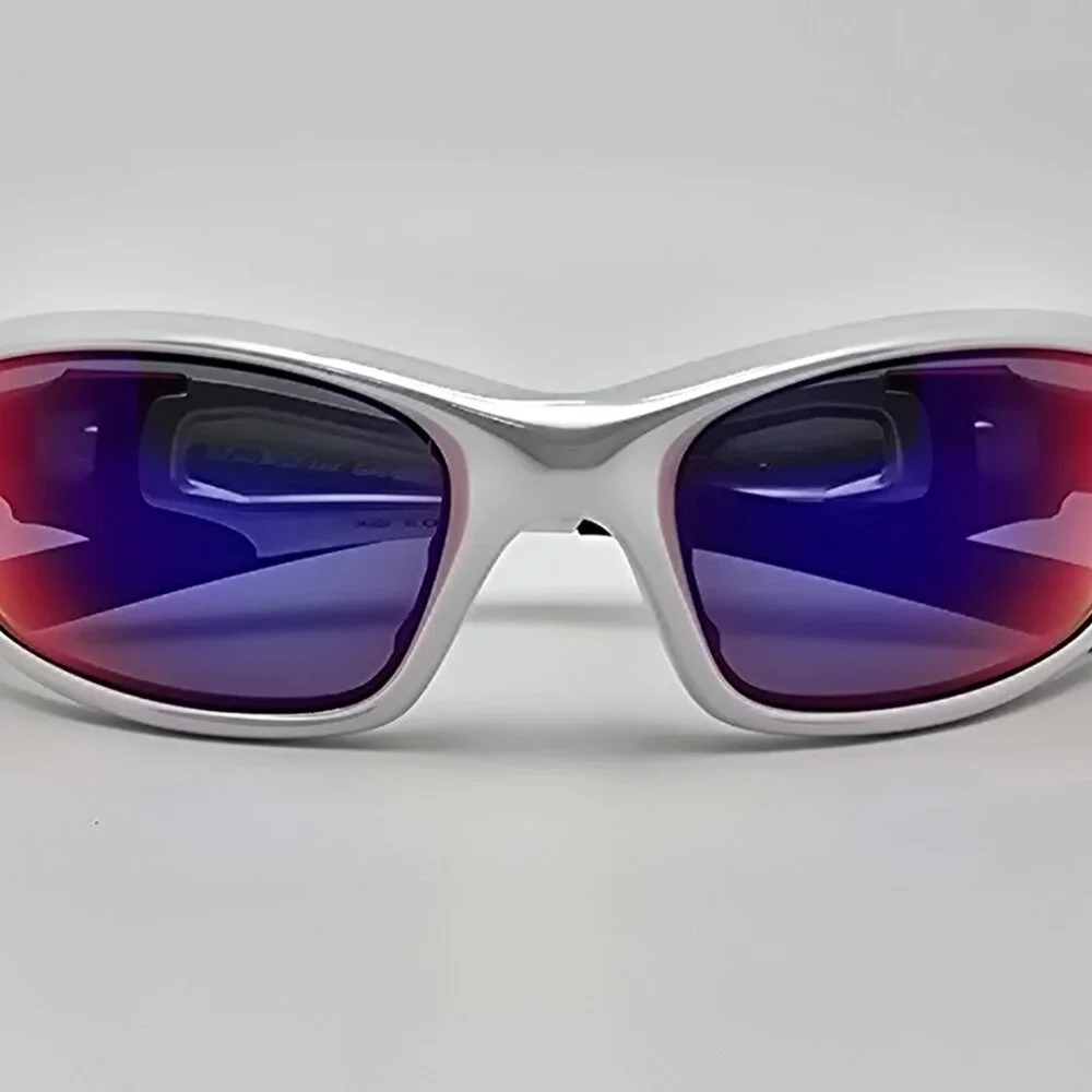 *SOLD* Oakley 04-329 Straight Jacket II White Chrome Frame +Red Lens Sunglasses - Picture 11 of 15